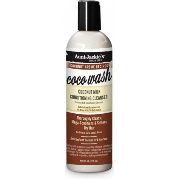 aunt jackie’s coco wash shampoing hydratant 355ml