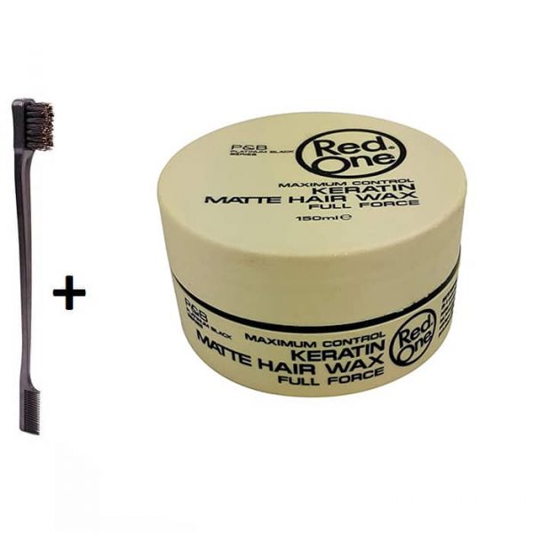 pack red one cire capillaire “keratin” + brosse baby hairs