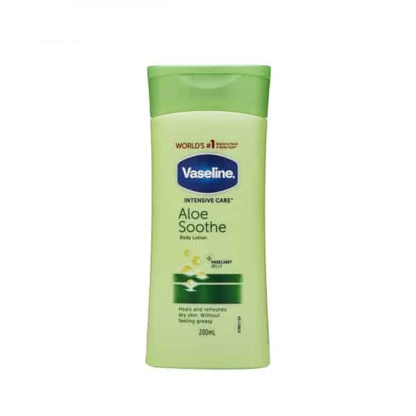 vaseline aloe soothe lait corporel à l'aloé vera 400ml