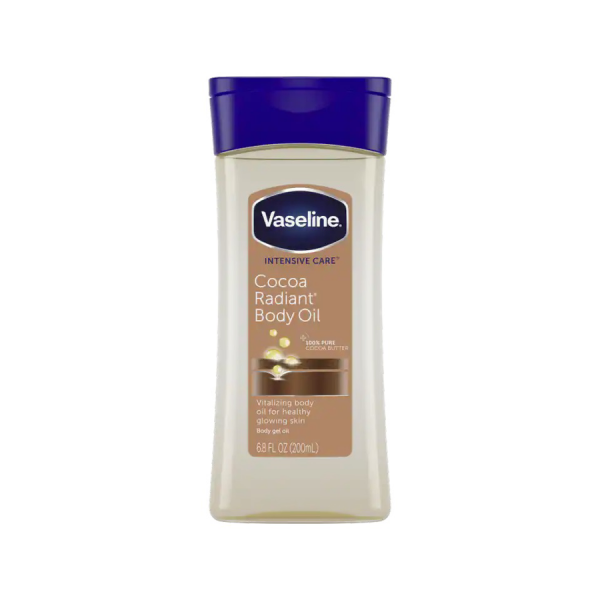 vaseline cocoa radiant body oil huile corporelle en gel au beurre de cacao