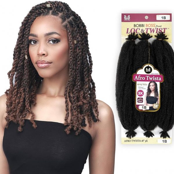bobbi boss afro twista crochet braid 18" x3